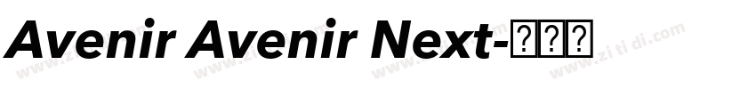 Avenir Avenir Next字体转换